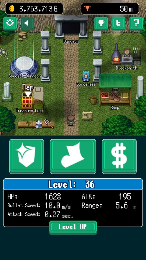 Screenshot of Pixel Dungeon Hero