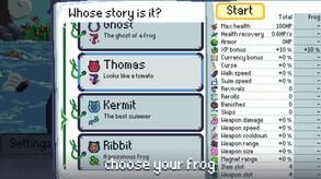 Screenshot of the video of Froguelike