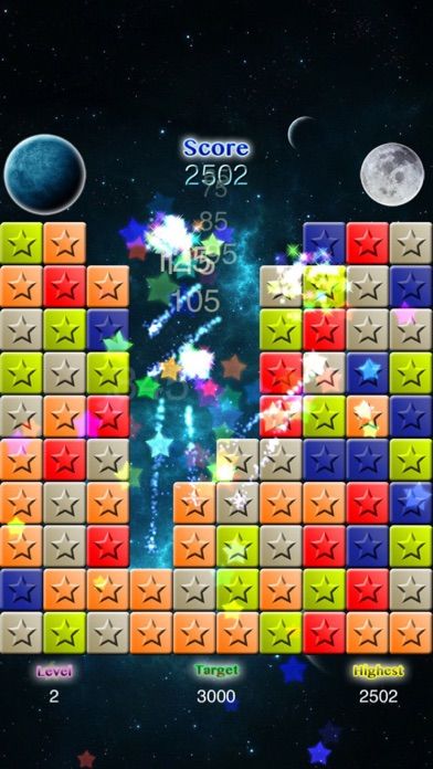 Screenshot of PopStar with Undo