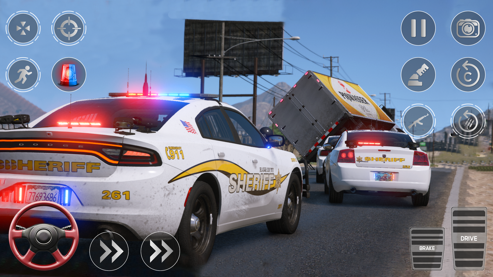 Drive Police Parking Car Games Game Screenshot