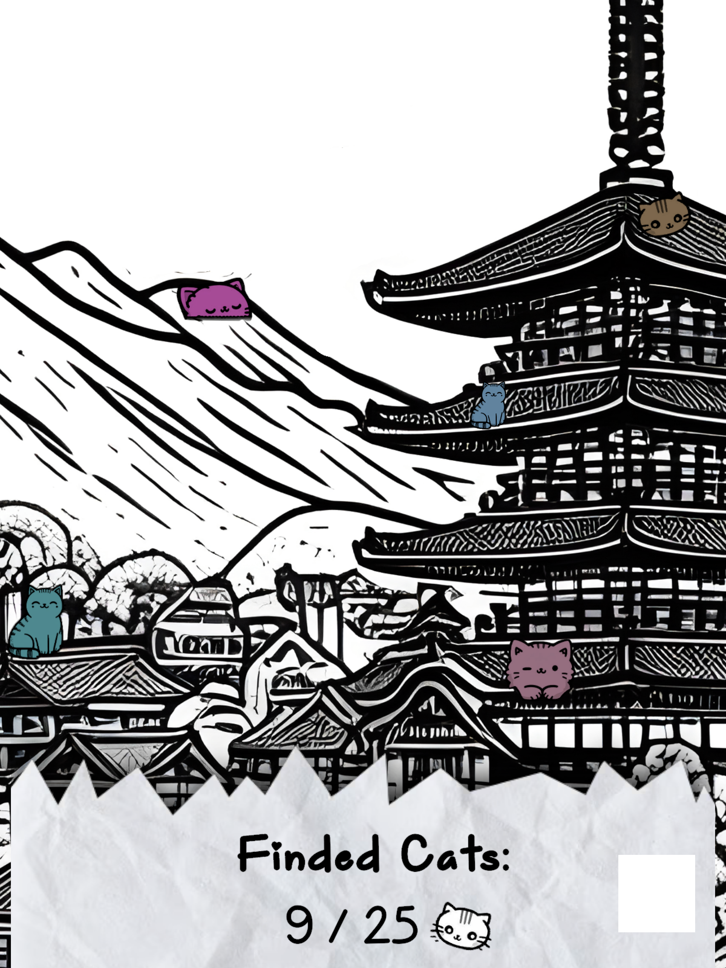 100 Hidden Cats in Japan Game Screenshot