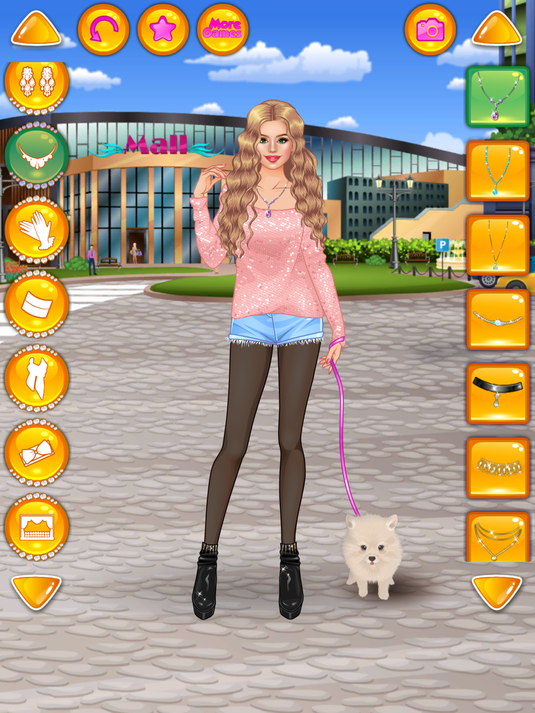 Rich Girl Shopping: Girl Games Game Screenshot