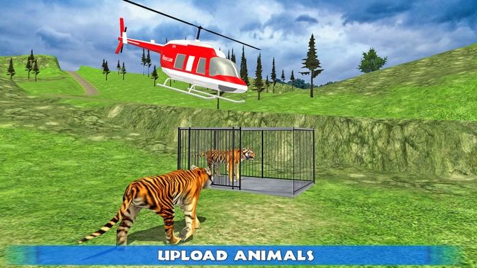 Captura de Tela do Jogo Helicopter Rescue Animal Transport