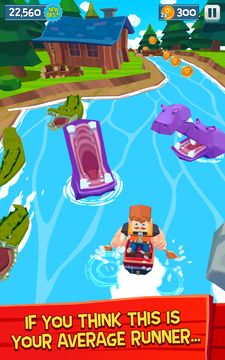 Rowan McPaddles - The Bad Bad River Rush Game Screenshot