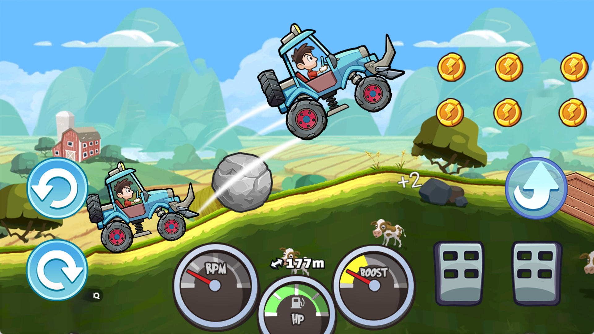 Car Hill Jump Game Screenshot