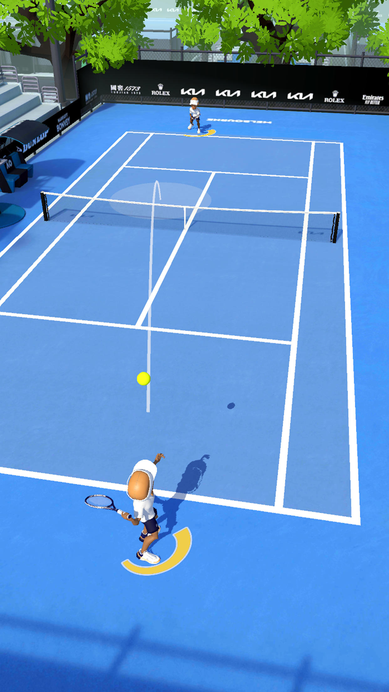 AO Tennis Smash screenshot game