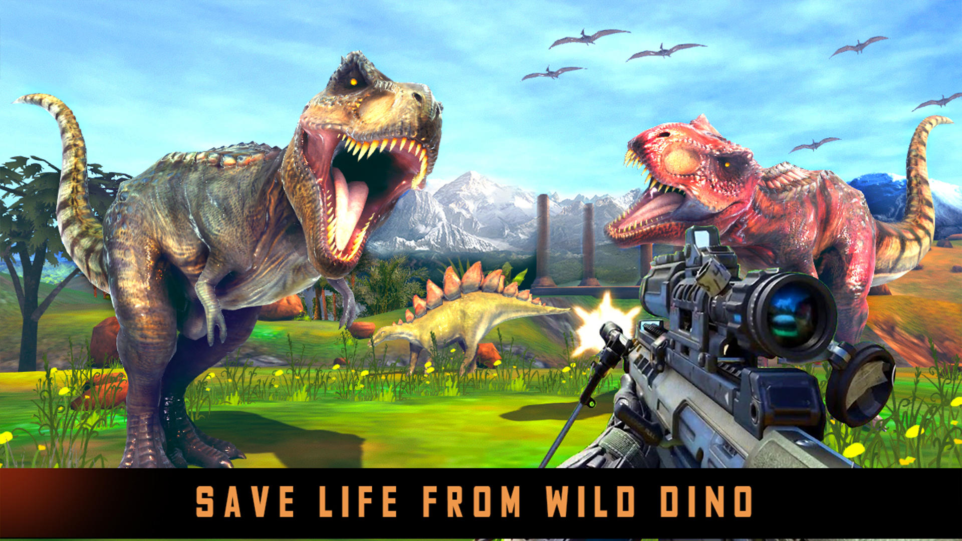 Wild Dinosaur Game Hunting Sim Game Screenshot