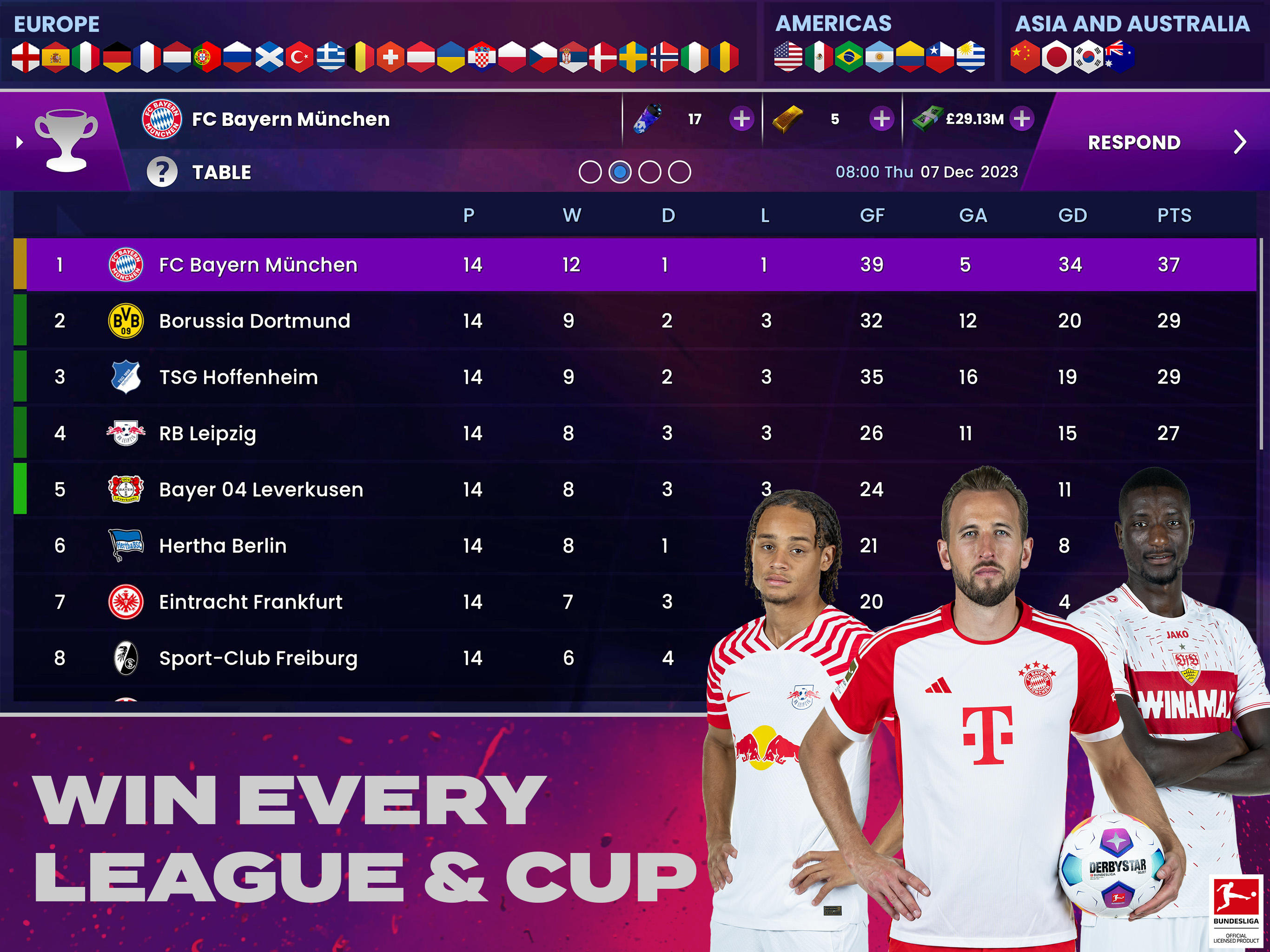 Soccer Manager 2024 - Football Game Screenshot