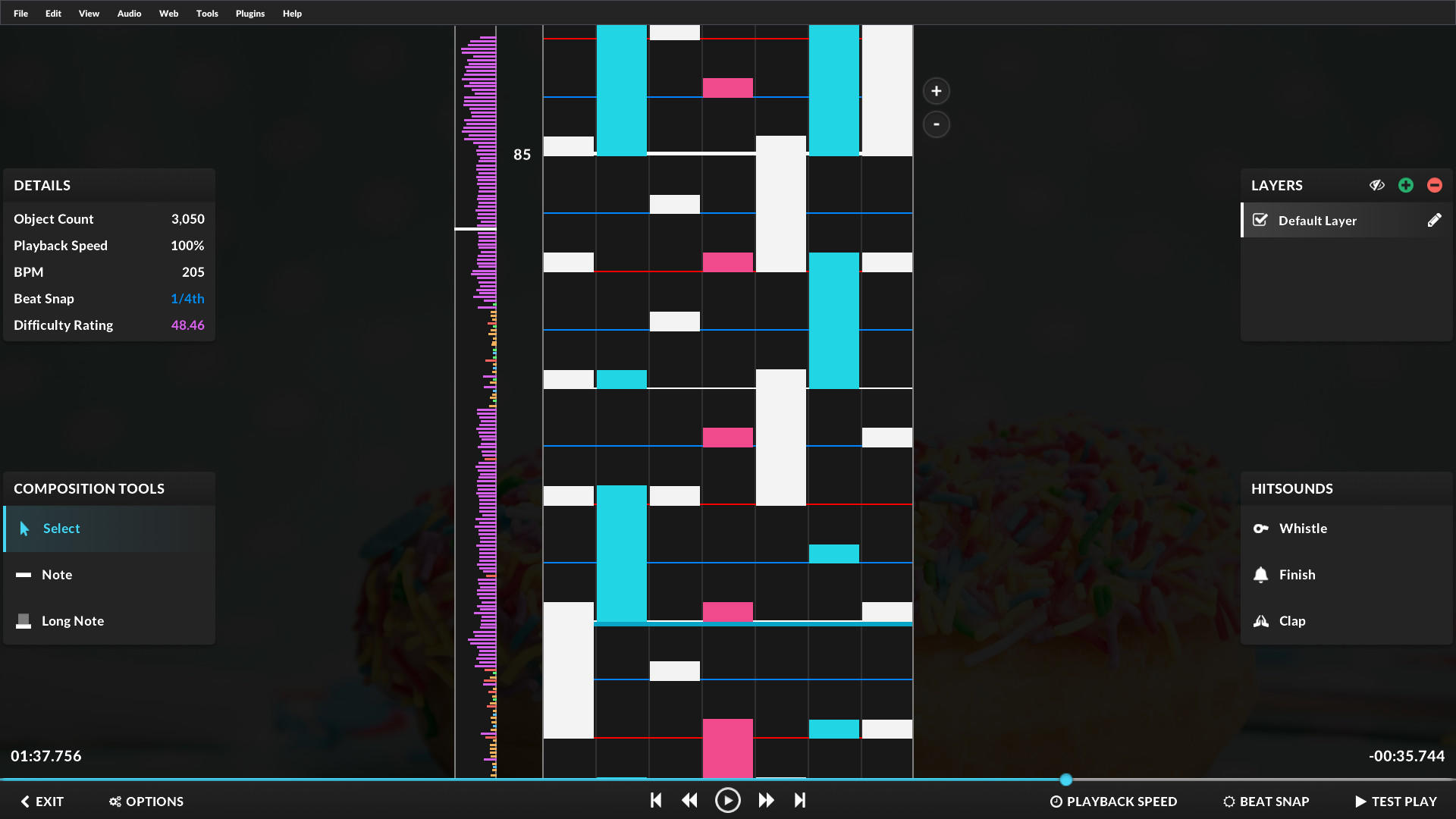 Screenshot of Quaver
