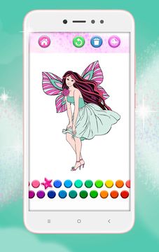 Fairy Coloring Pages Game Screenshot