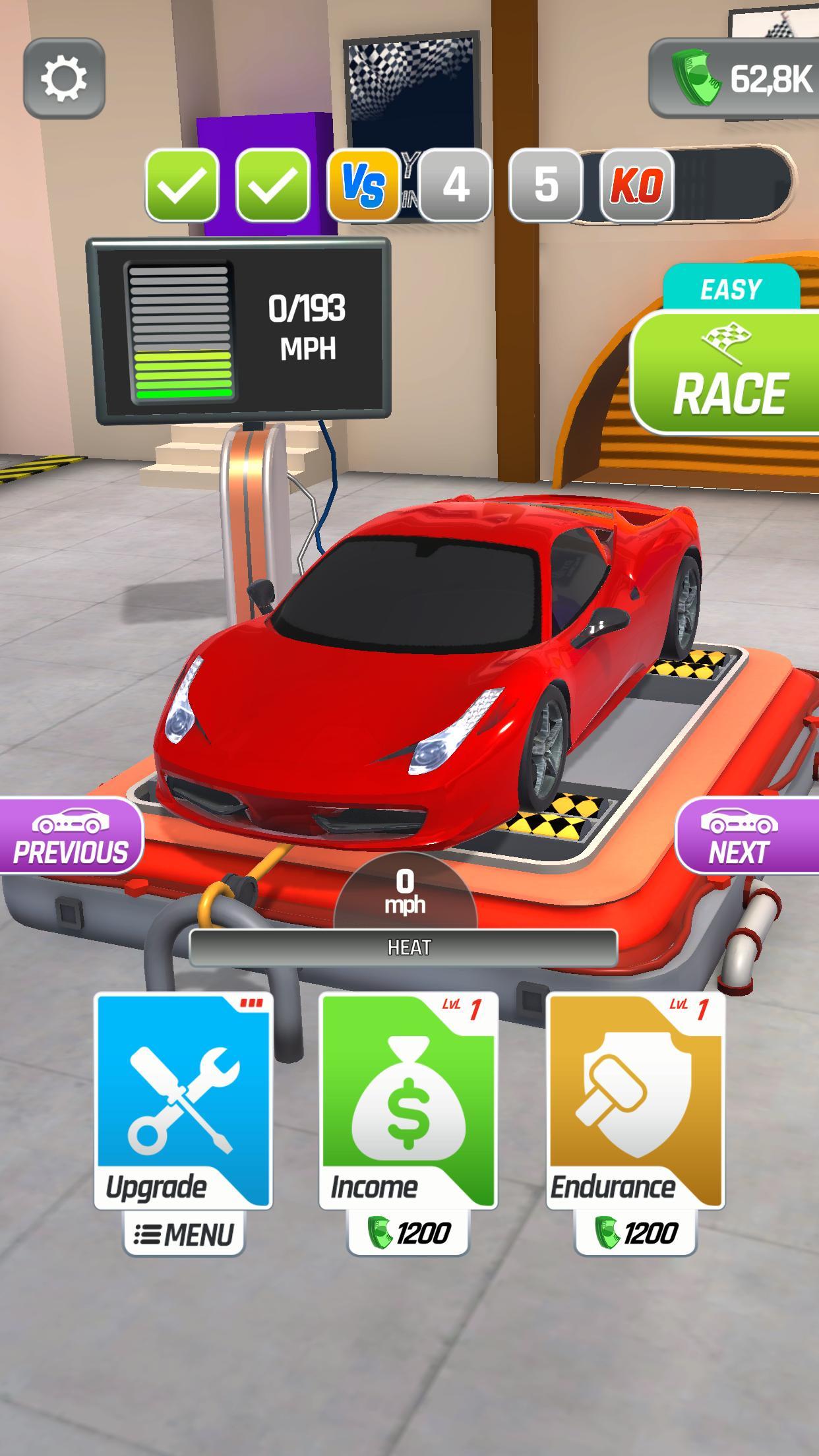 Dyno Racing Game Screenshot