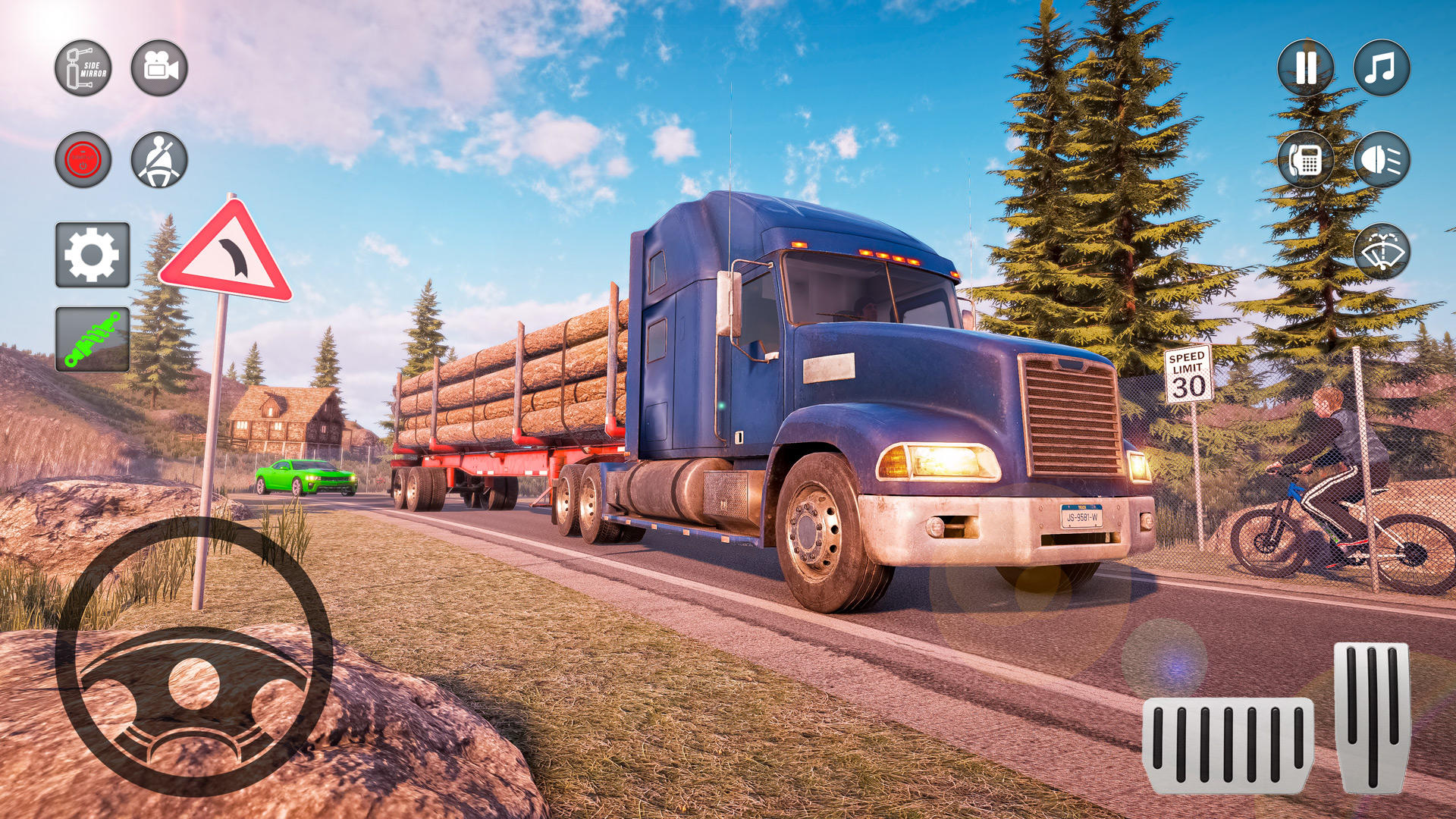 Captura de Tela do Jogo Euro Truck Driving Transport