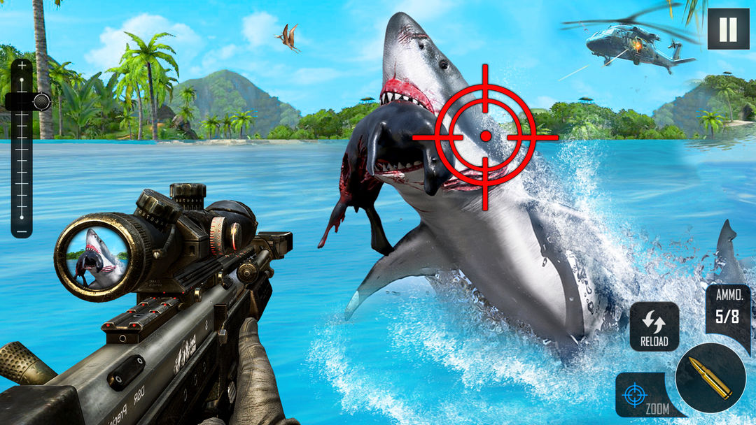 Shark Attack FPS Sniper Game screenshot game