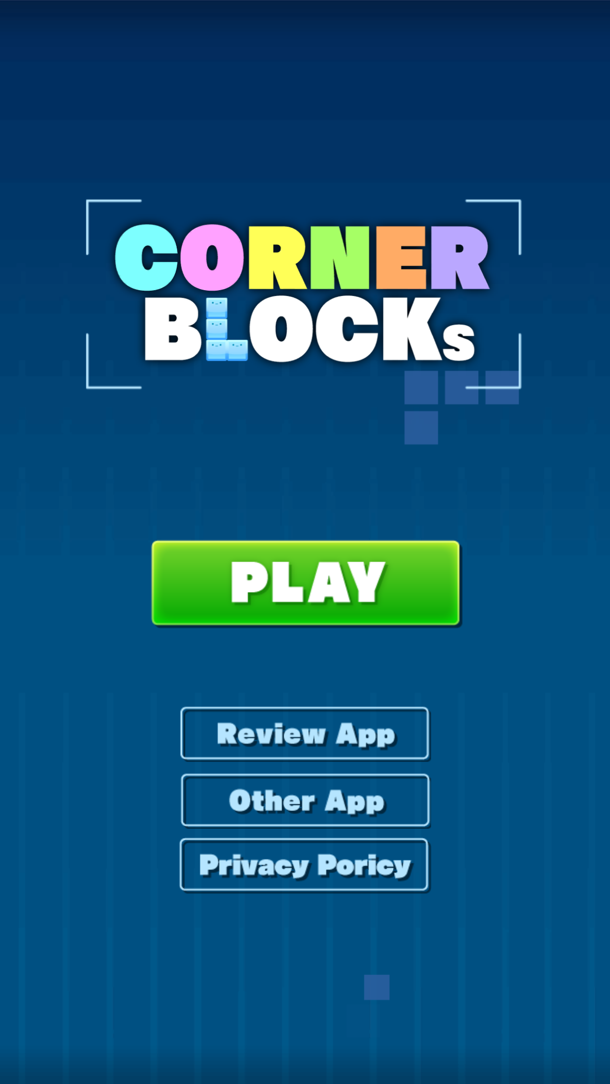 Скриншот игры Corner Blocks : Brain Puzzle