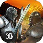 Pertempuran Pedang Kesatria Zaman Pertengahan 3D Penuh