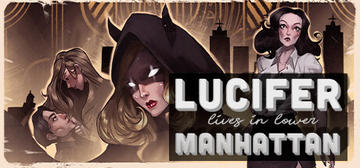 Banner of Lucifer Lives in Lower Manhattan 