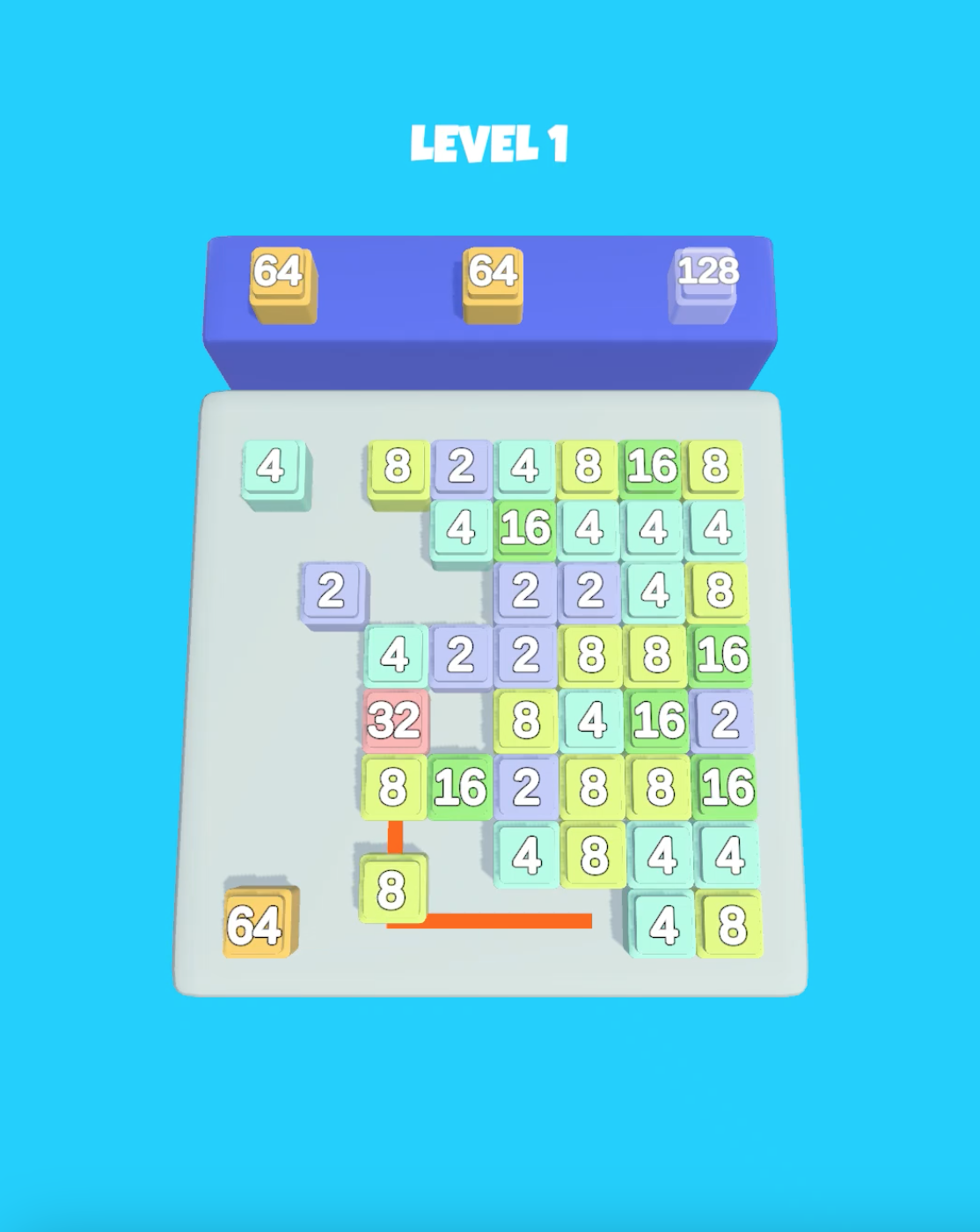 Captura de Tela do Jogo 2048 Tile Connect