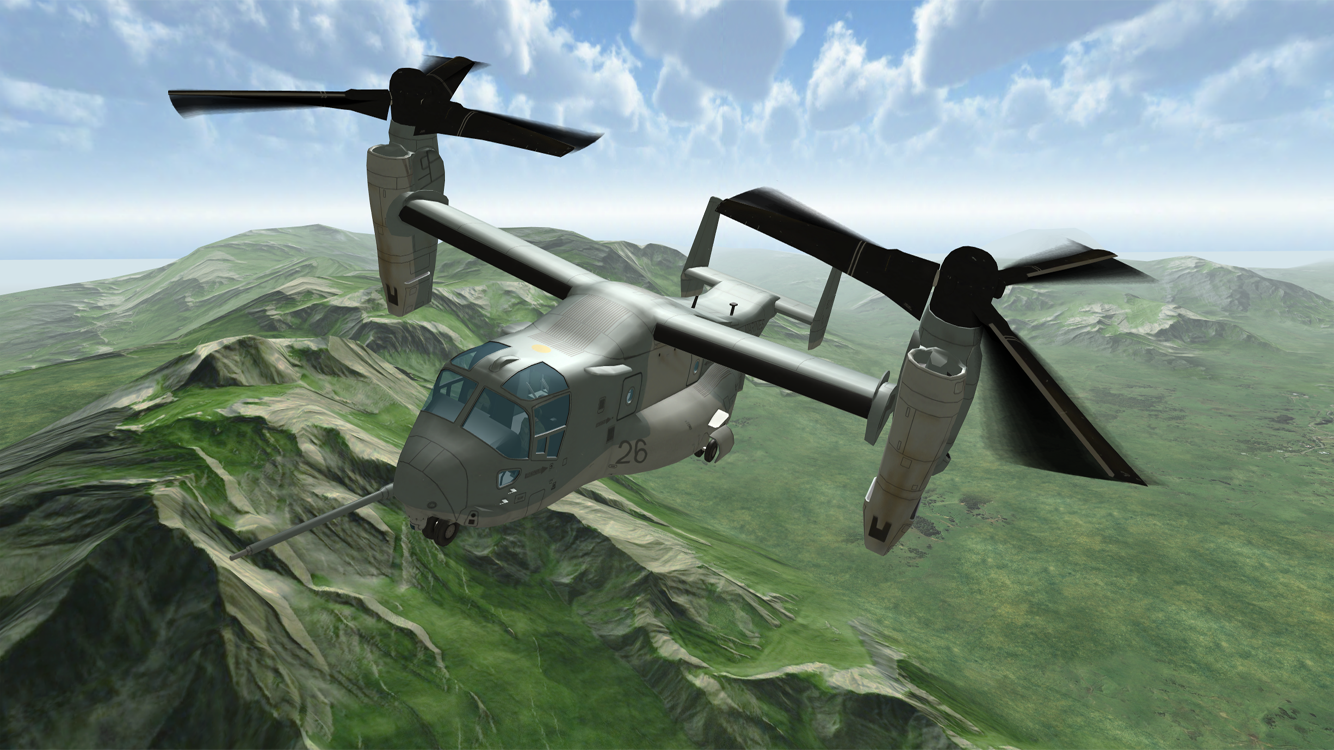 Osprey Operations - Helicopter Flight Simulator Game Screenshot