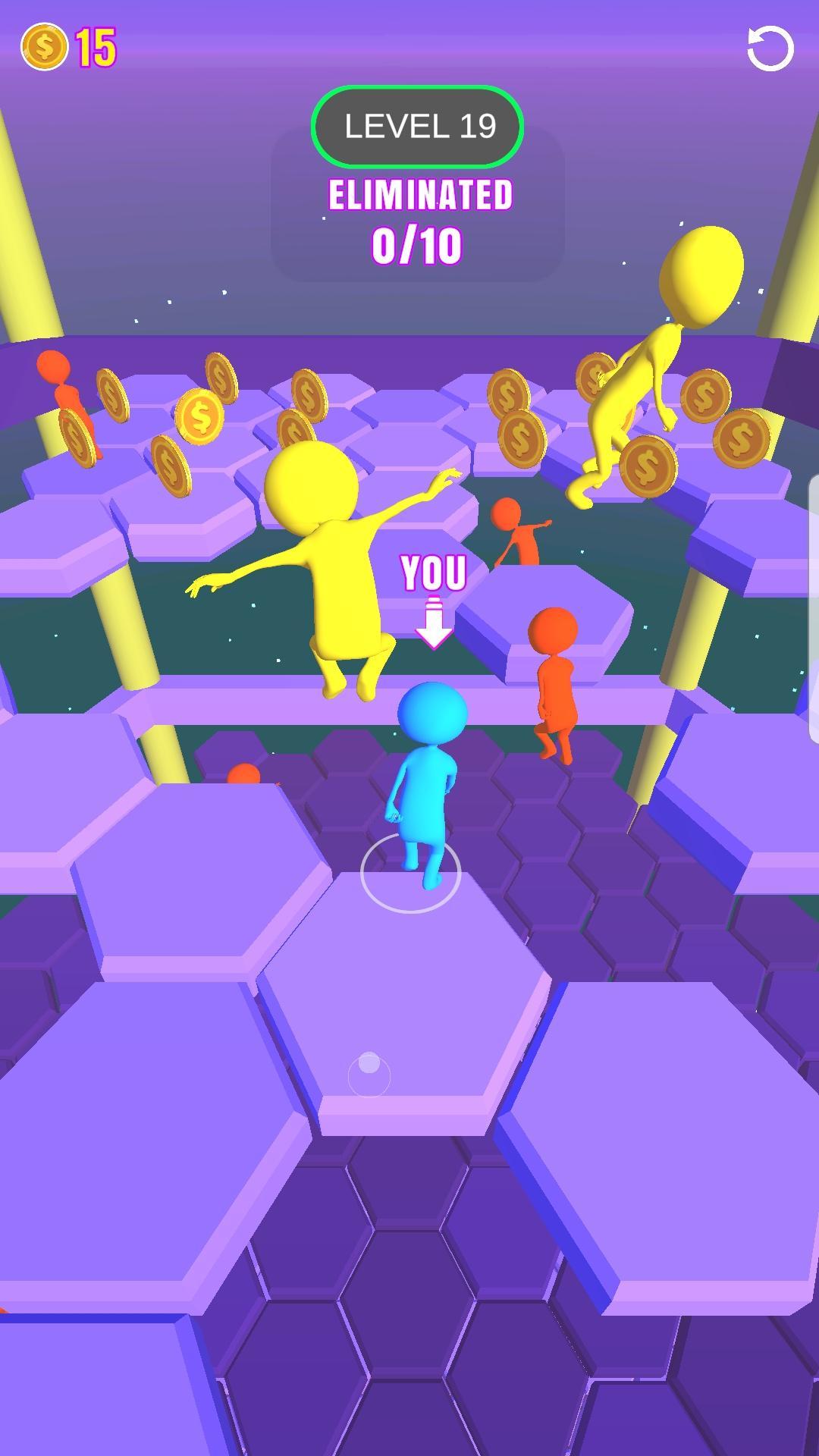 Fall Guys Hexagone Game Screenshot
