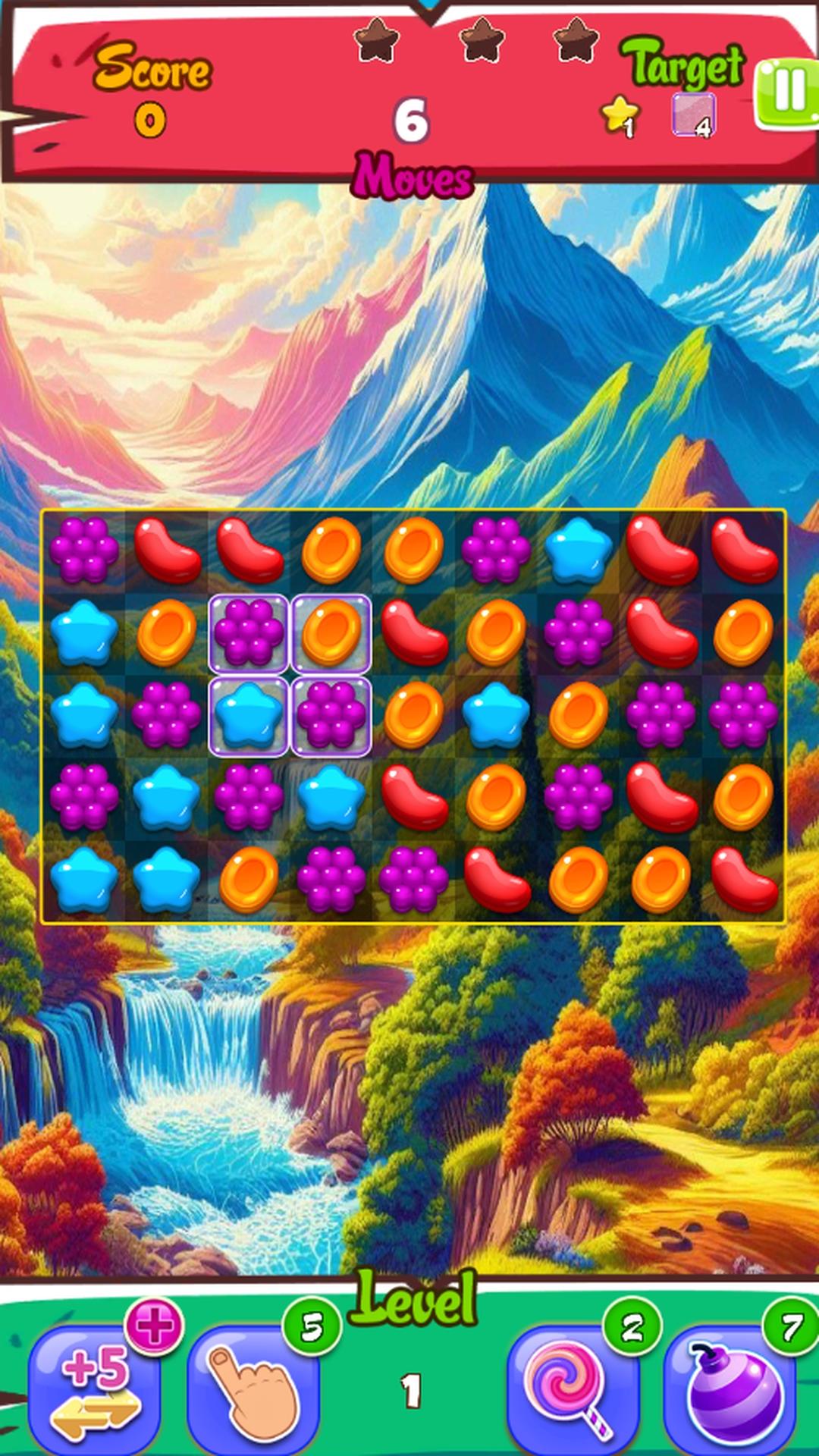 Triple Matching Jelly Paradise Game Screenshot