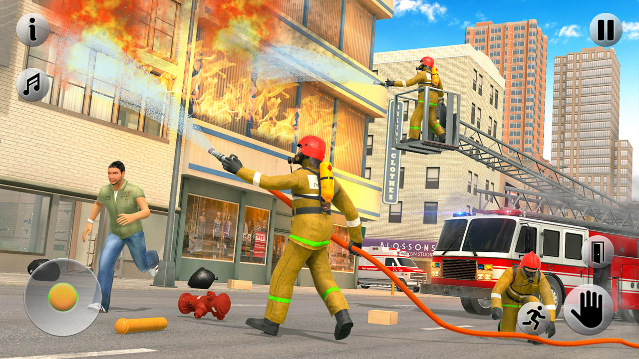 911 Emergency Fire Truck Games Game Screenshot