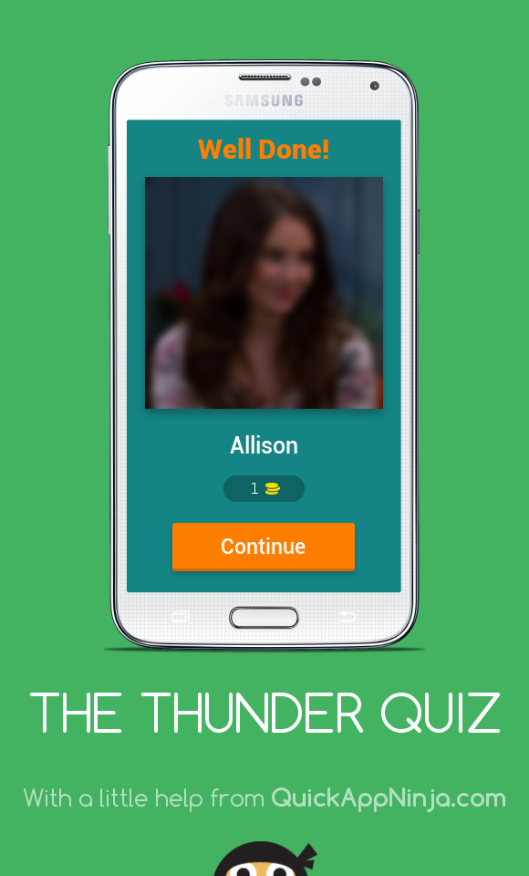 THE THUNDER QUIZ Game Screenshot