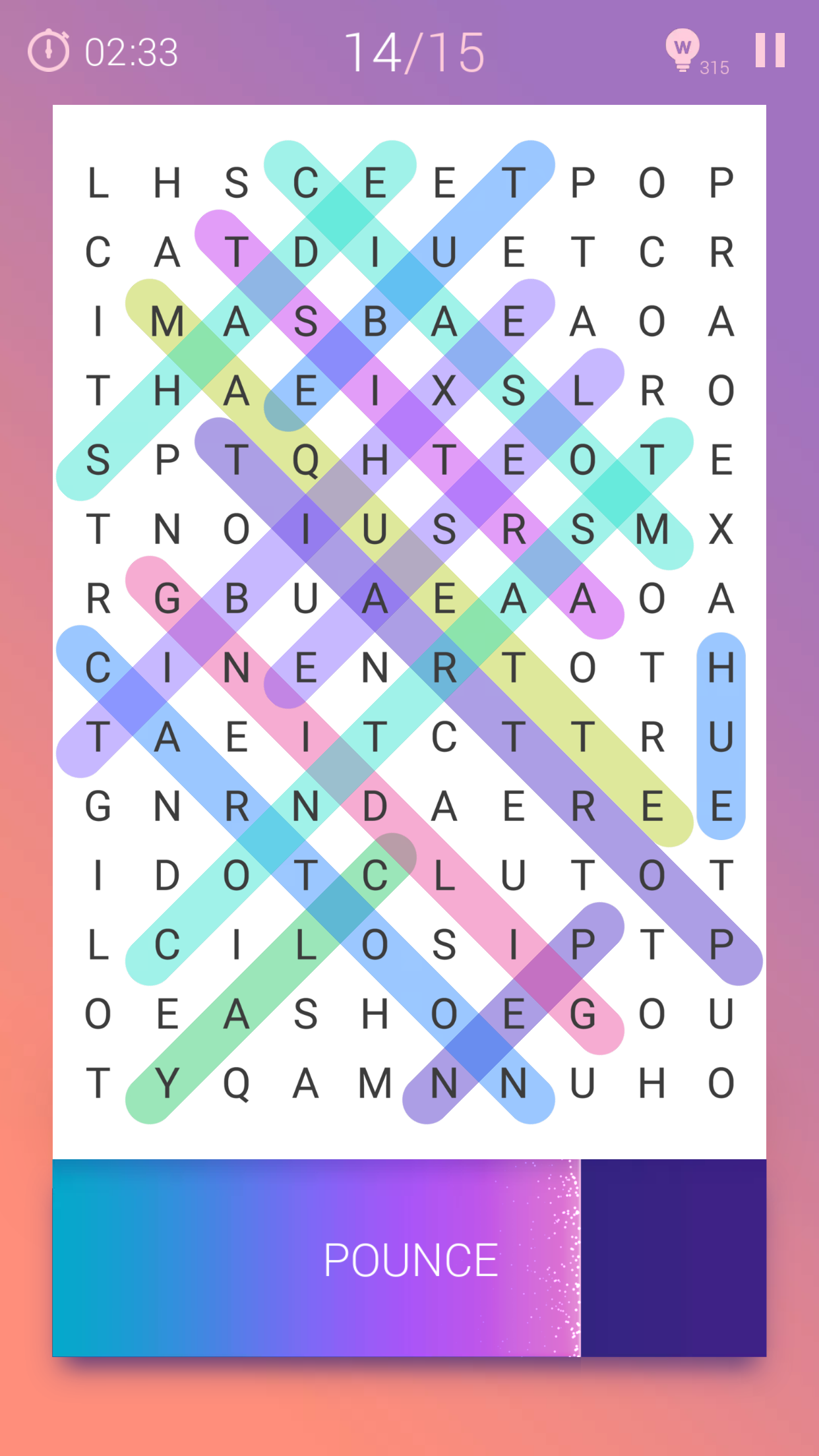 Word Search Puzzle Game Screenshot