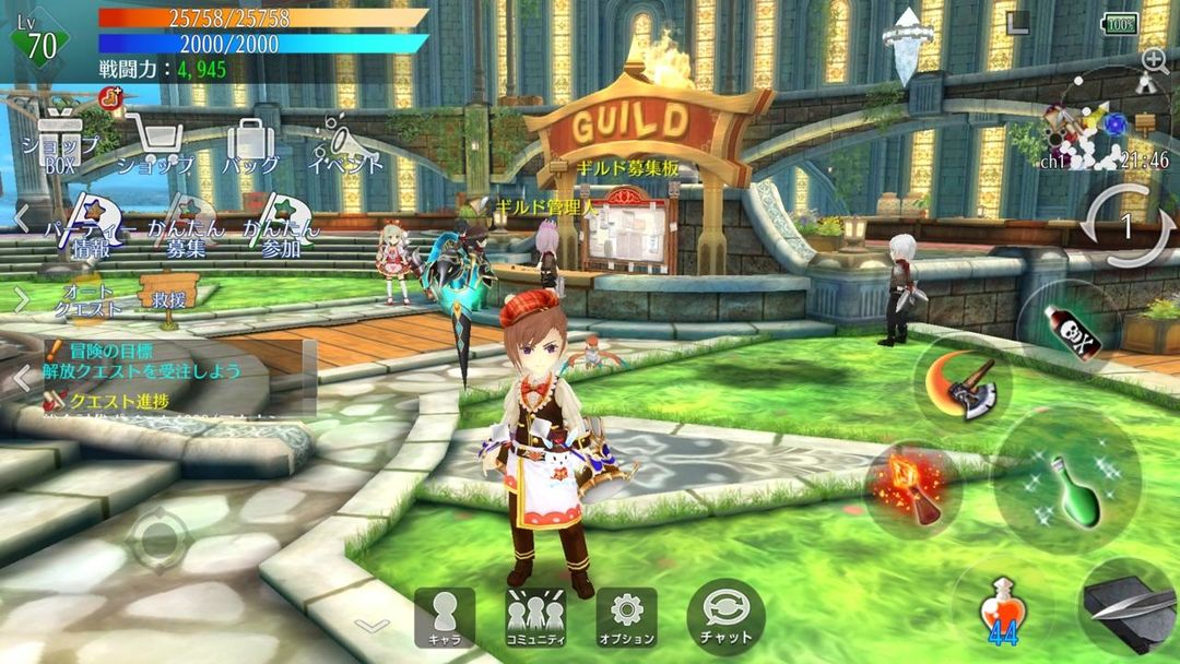 Screenshot of MMORPG アヴァベル ルピナス