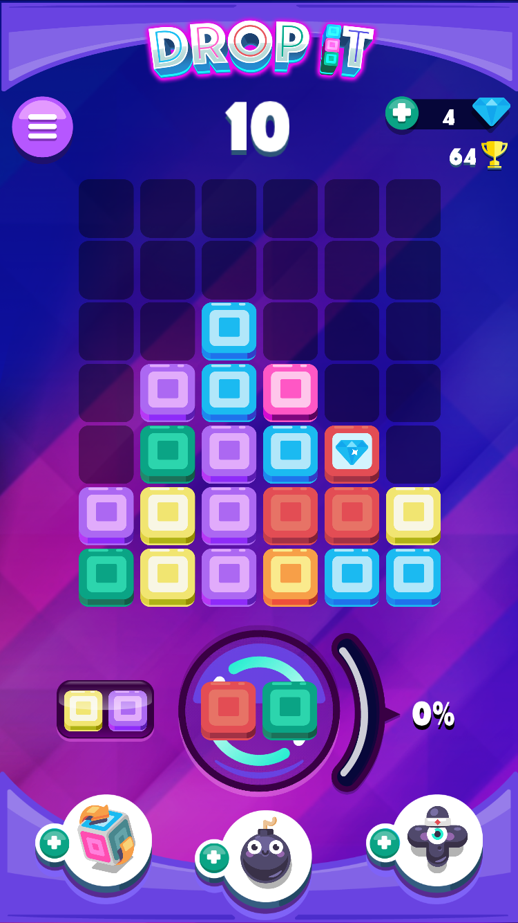 Drop It! Crazy Color Puzzle Game Screenshot