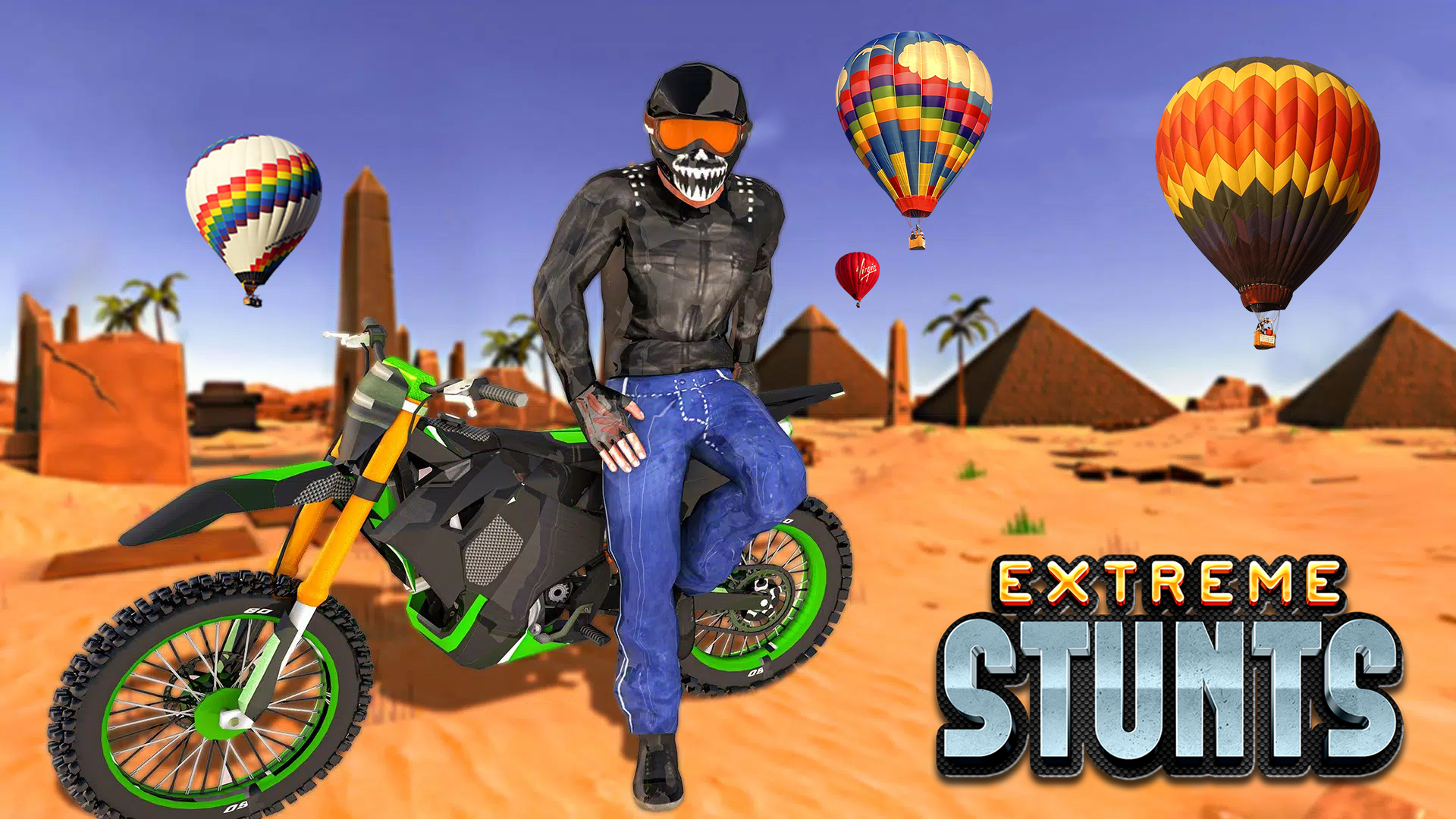 Cuplikan Layar Game Extreme Bike Stunt Racing Game