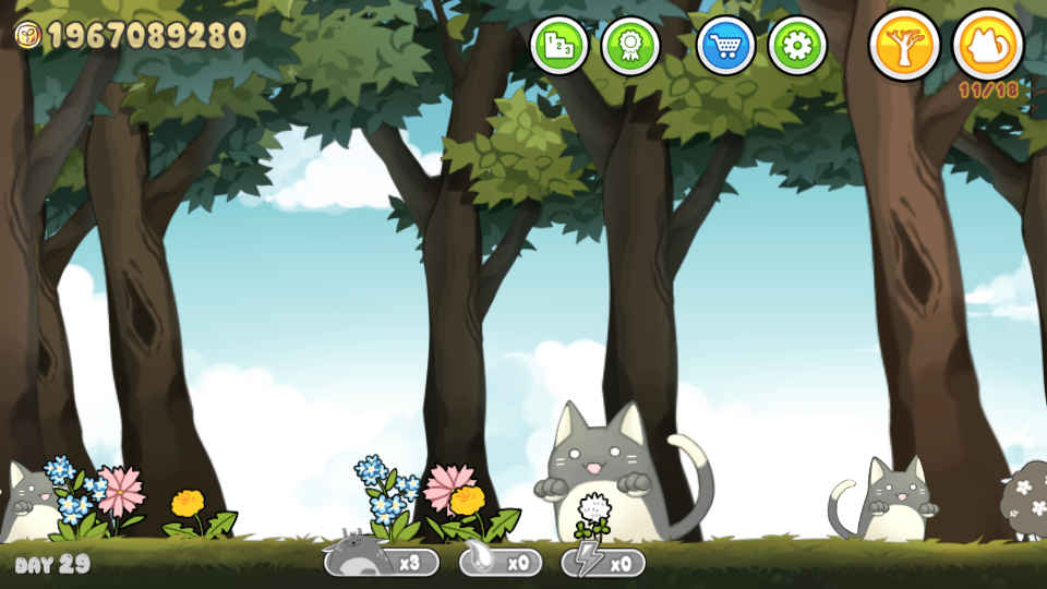 Cat in the woods Game Screenshot