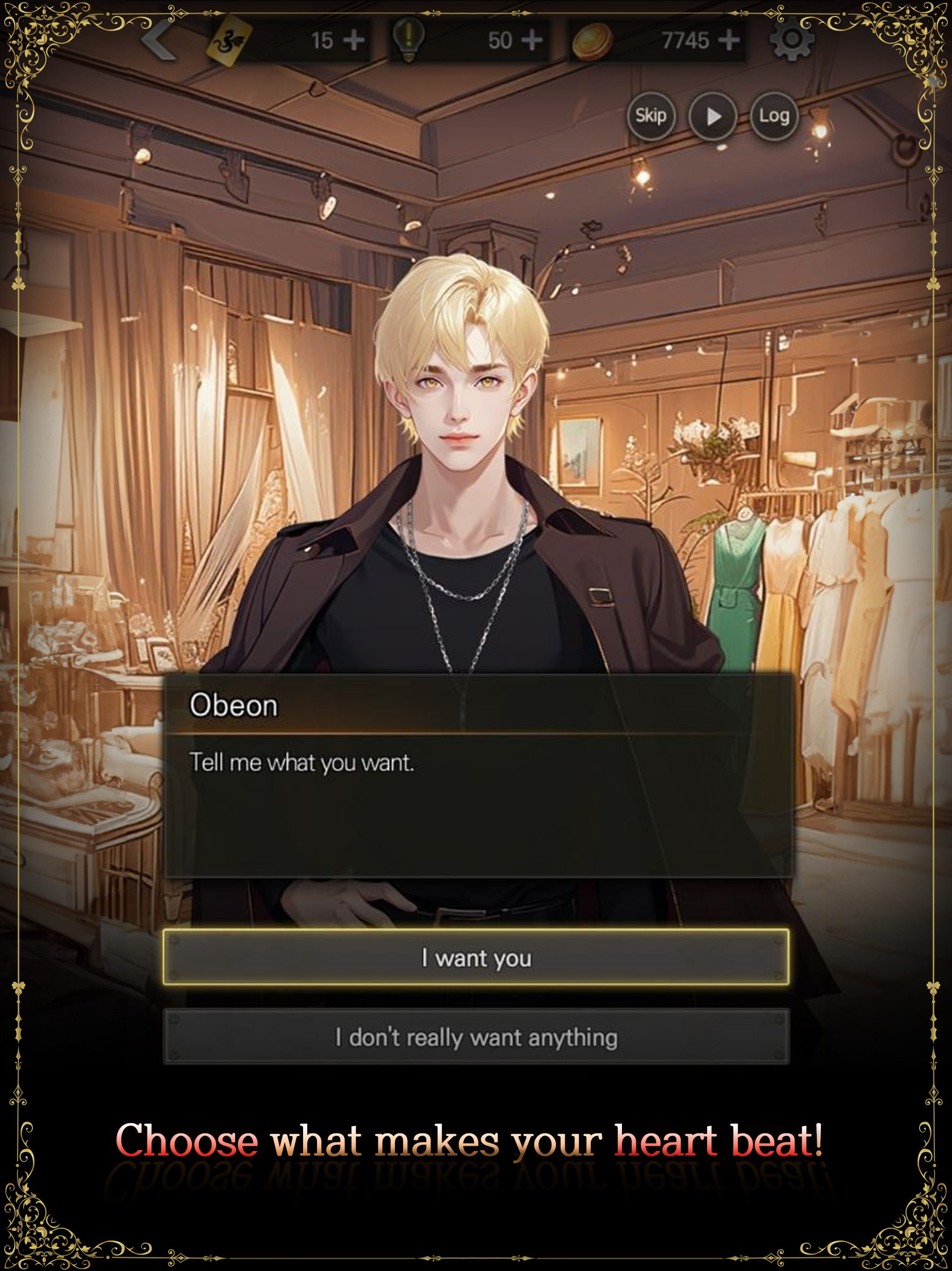 Kiss the Dragon: Fantasy otome Game Screenshot