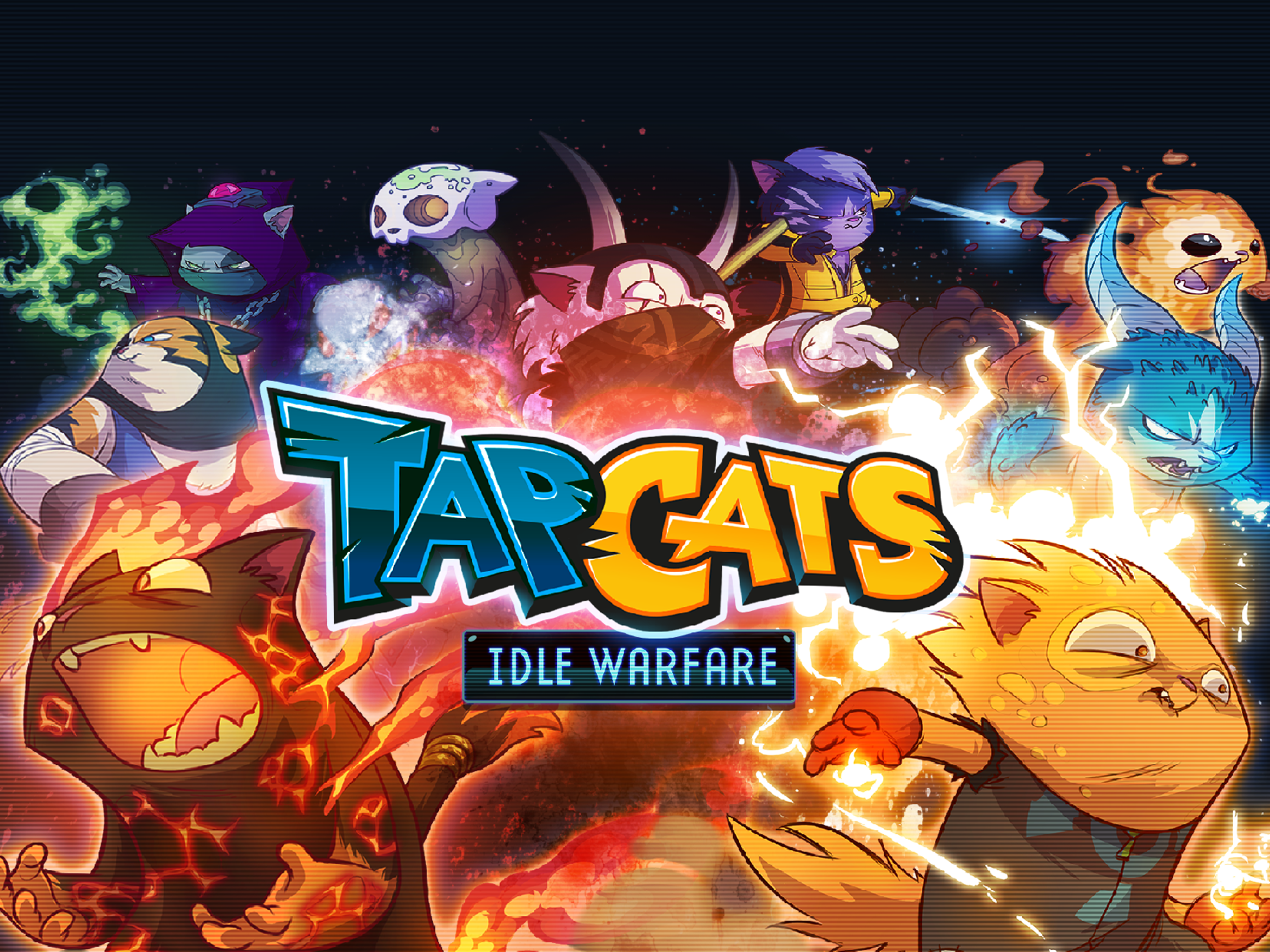 Tap Cats: Idle Warfare Game Screenshot