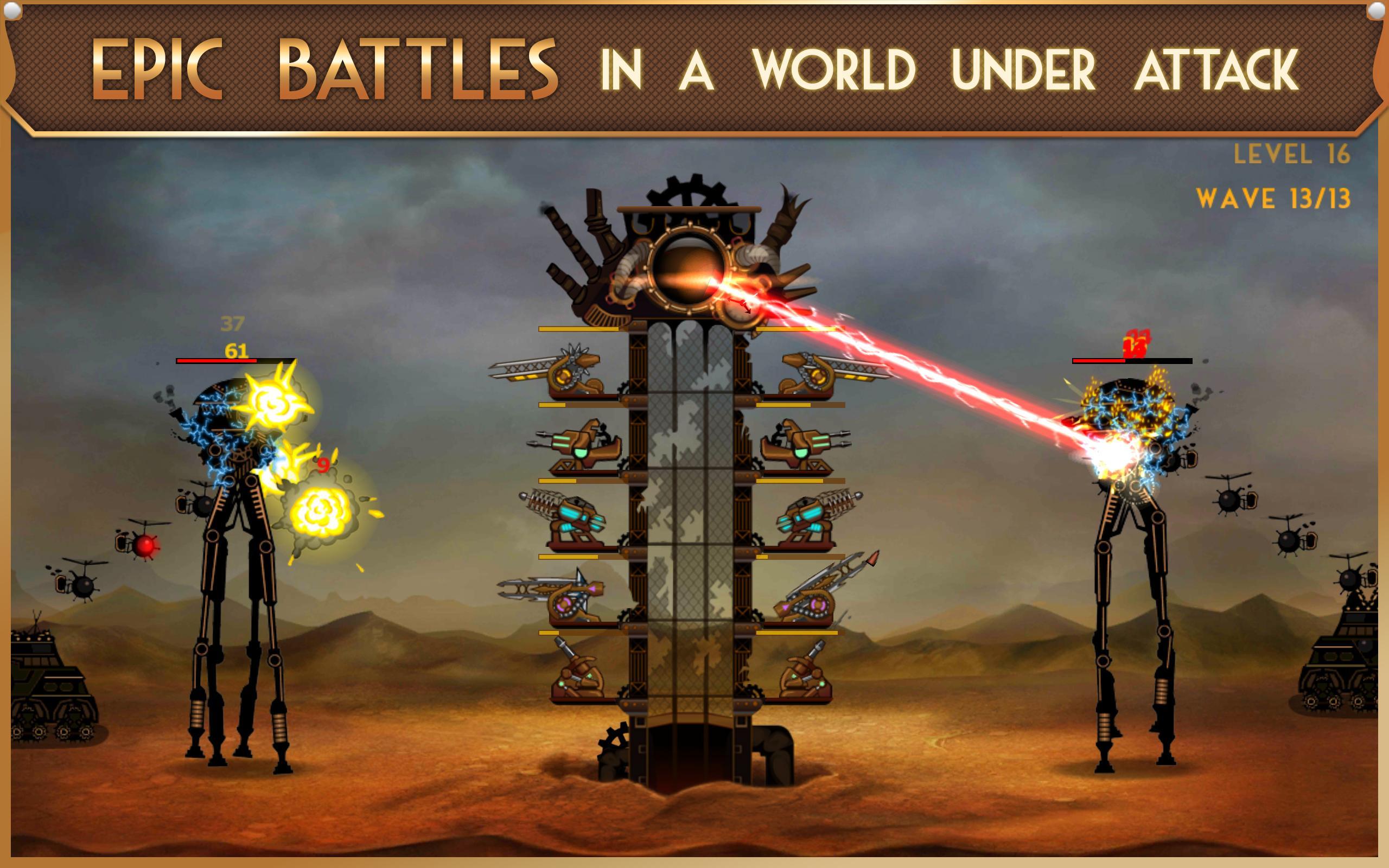 Steampunk Tower Game Screenshot