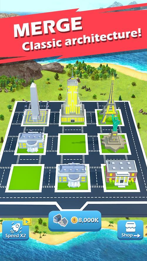 Screenshot 1 of Merge Town 3D: popular jogo de fusão 1.1.7