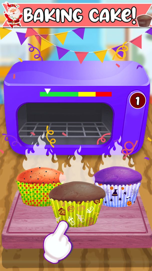 School Kids Christmas Cupcakes screenshot game