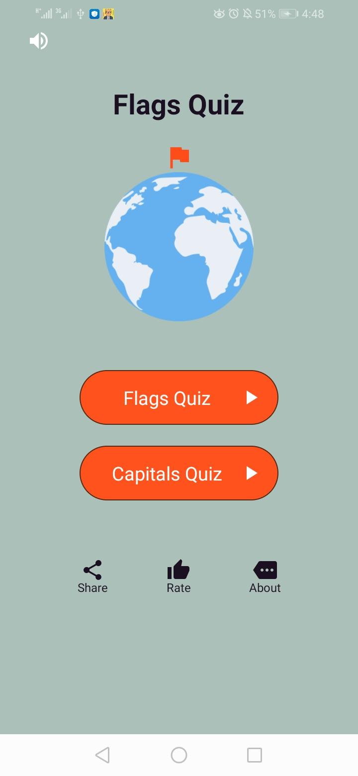 Guess the Country Flags Game Game Screenshot