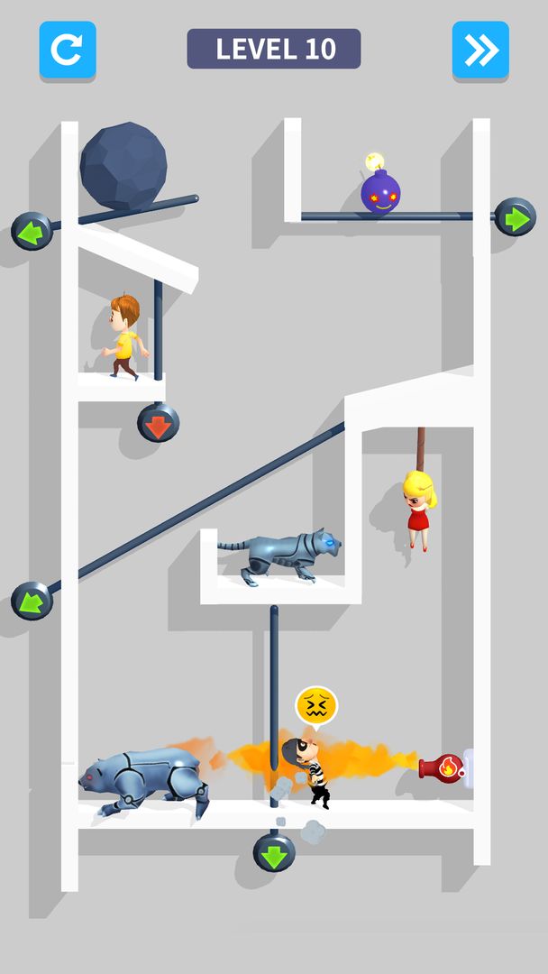 Pin Pull screenshot game