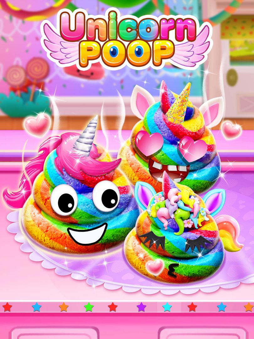 Unicorn Poop - Sweet Trendy De 게임 스크린 샷