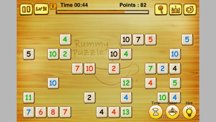 RummyPuzzle Lite Game Screenshot