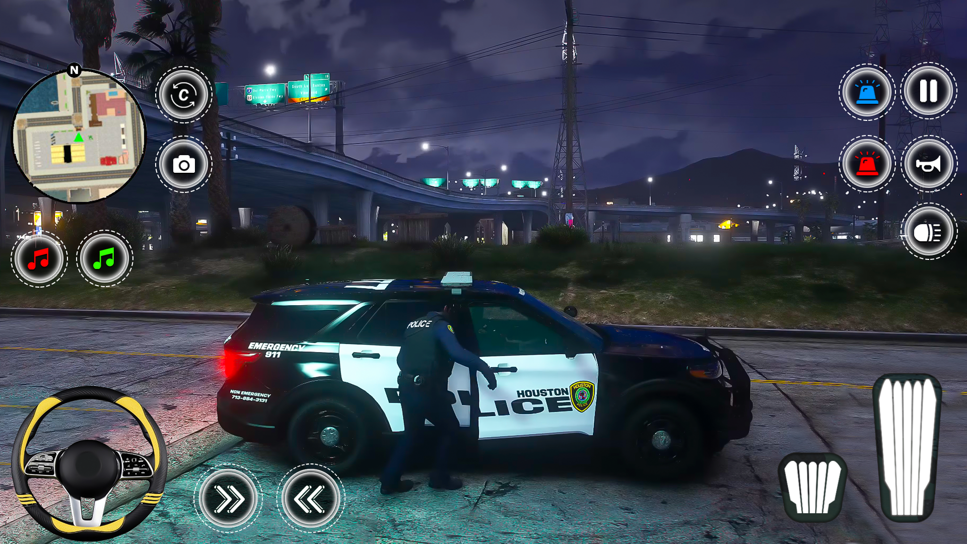 Captura de Tela do Jogo City Police Simulator Games 3d