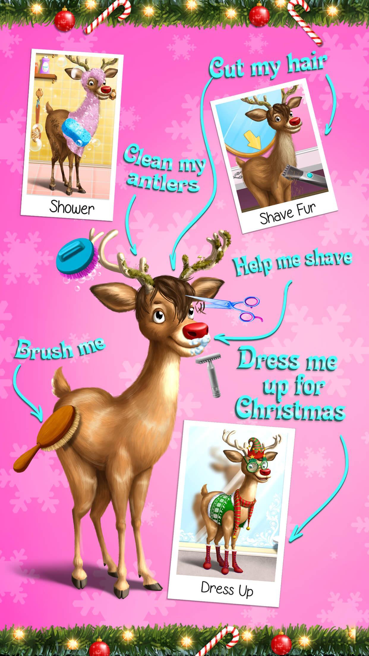 Screenshot of Christmas Animal Hair Salon