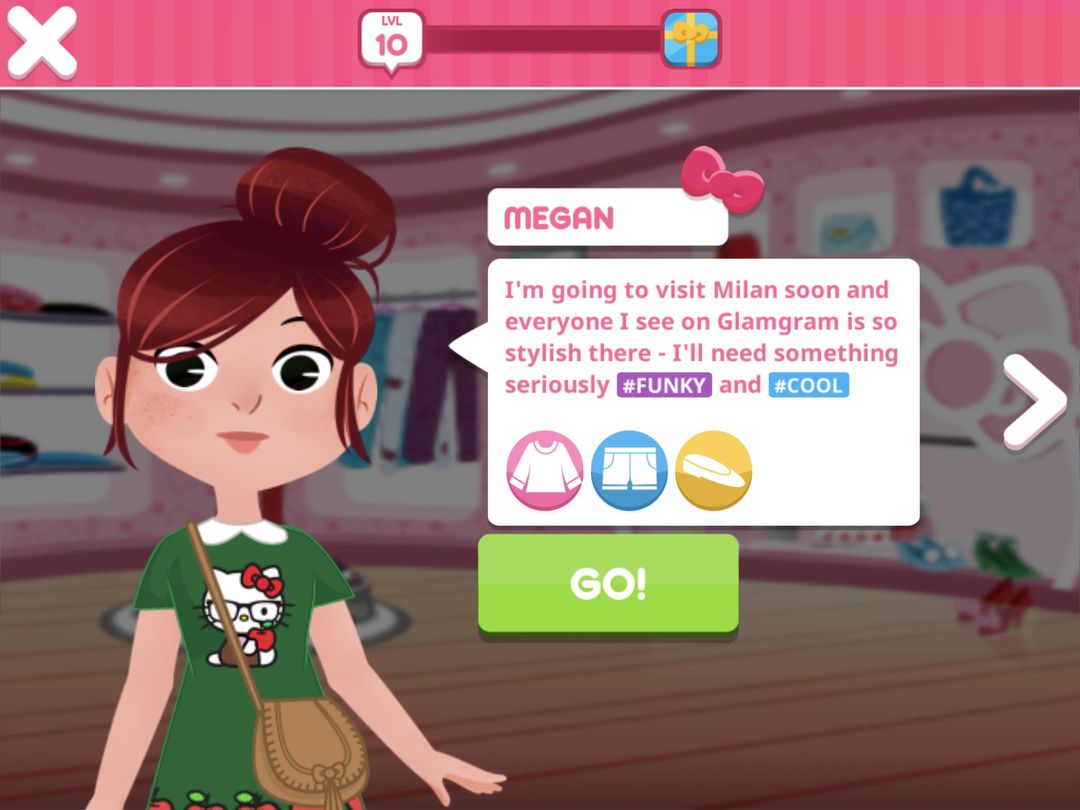 Screenshot of Hello Kitty Fashion Star