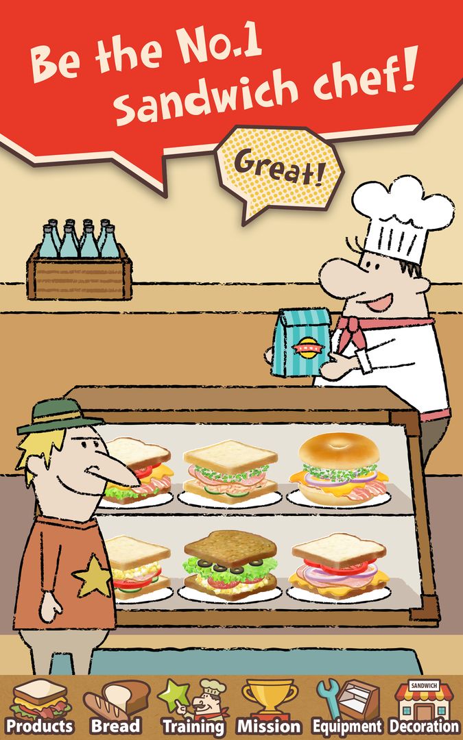 Happy Sandwich Cafe screenshot game