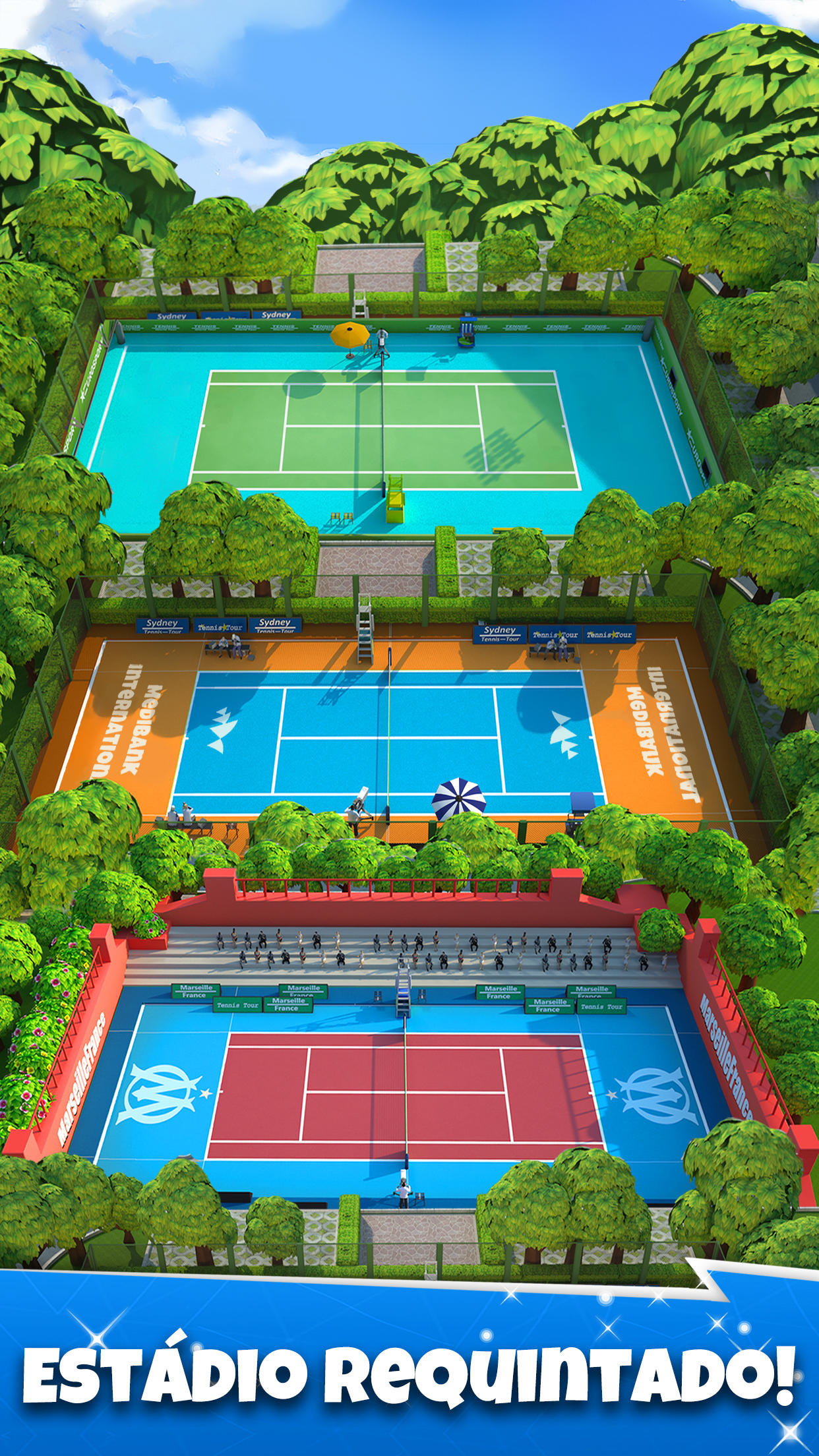Tennis Go: World Tour 3D ภาพหน้าจอเกม