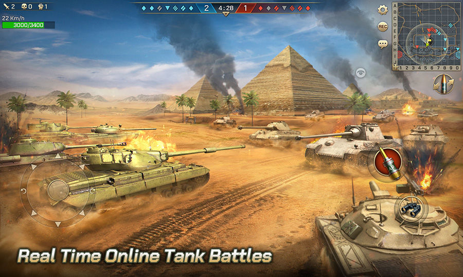 Screenshot of Tank Legion 15v15 Battle