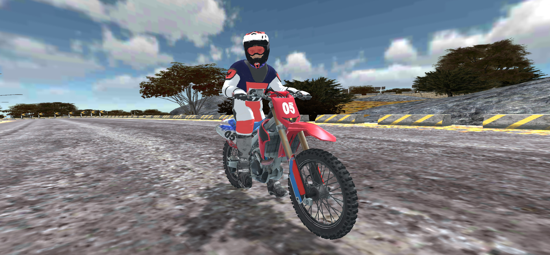 Motocross Racing Simulator Game Screenshot