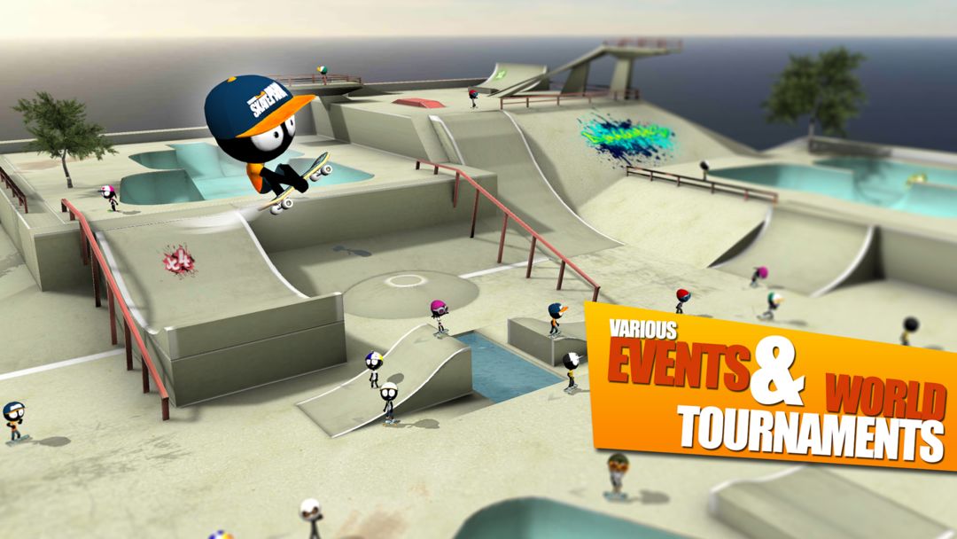 Stickman Skate Battle screenshot game