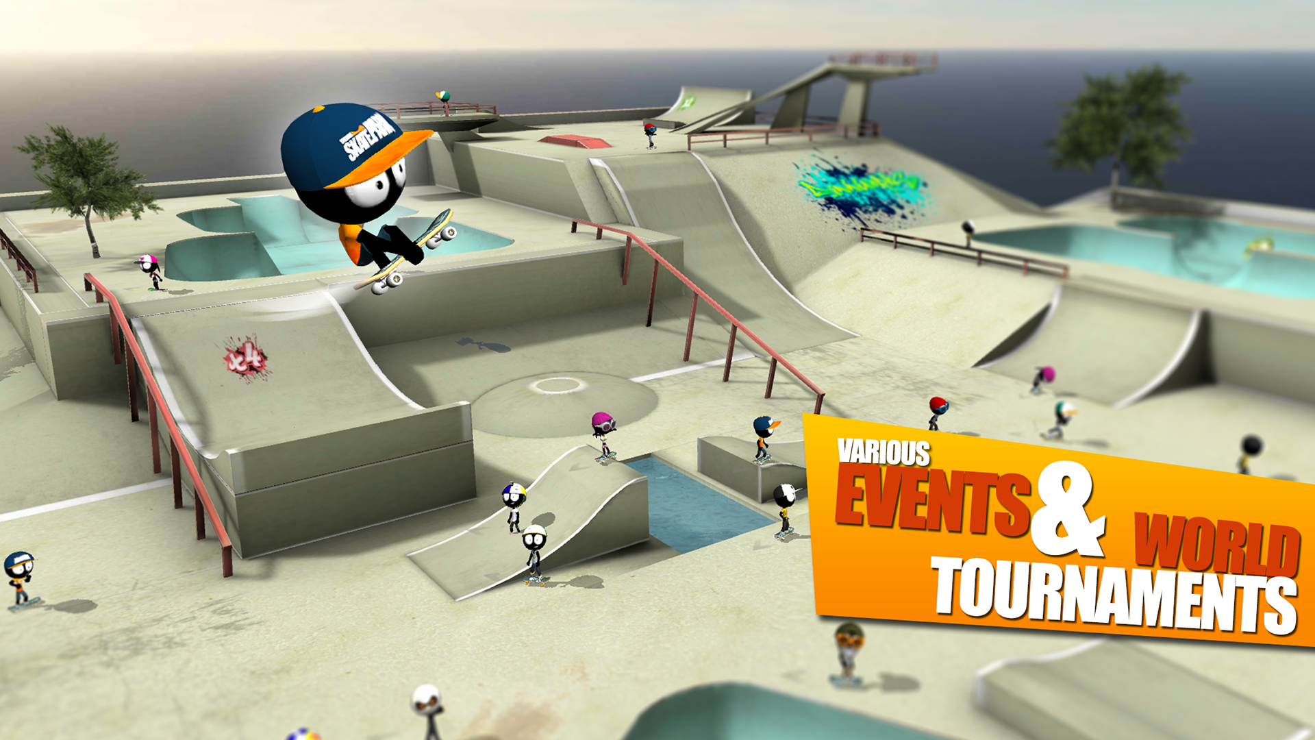 Stickman Skate Battle Game Screenshot