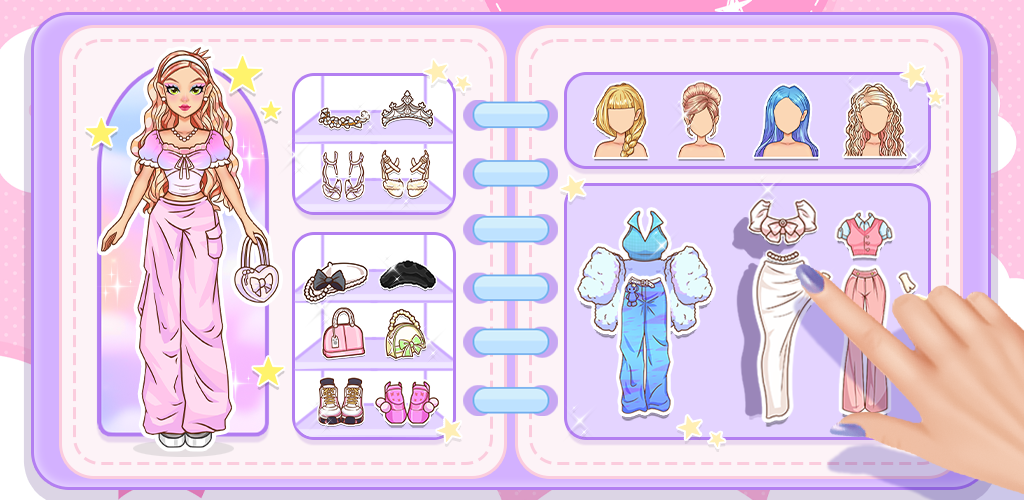 Paper Doll Dress Up & Makeover 게임 스크린샷